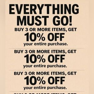 Promotional Poster - 10% Off Sale